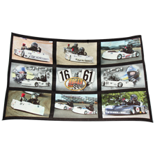 These "throws" measure 54" x 38" and completely customized with your favorite photos. Each blanket sports 9 image panels that measure approx. 15" x 9" each. The 3 center panels are our famous "FX" designs!! Makes an ideal gift for mom, grandma, wife, or girlfriend!!!
